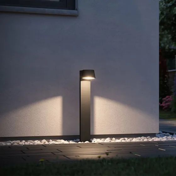 Paulmann Capea LED Sokkellamp - Antraciet - Modern Aluminium