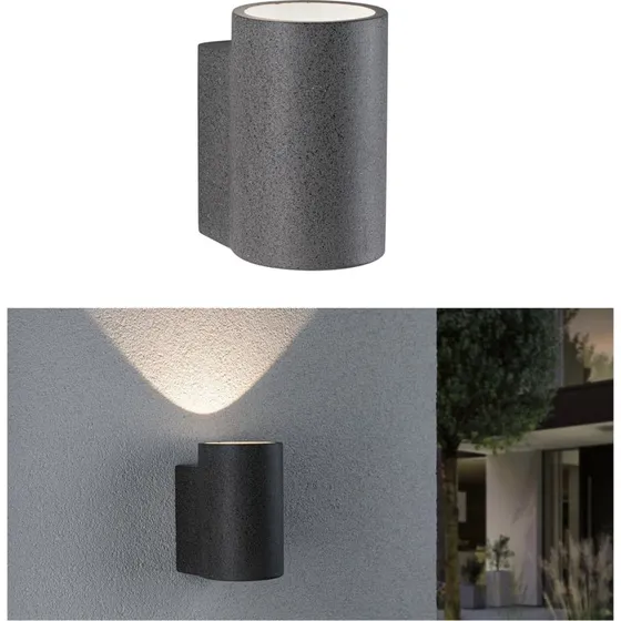 Paulmann Concrea LED Buitenwandlamp - Beton - Cilindrisch