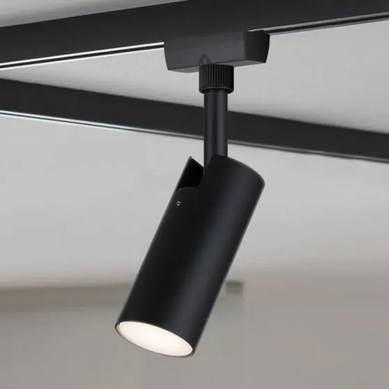 Paulmann URail LED-spot Tubo zwart - 3.000 K
