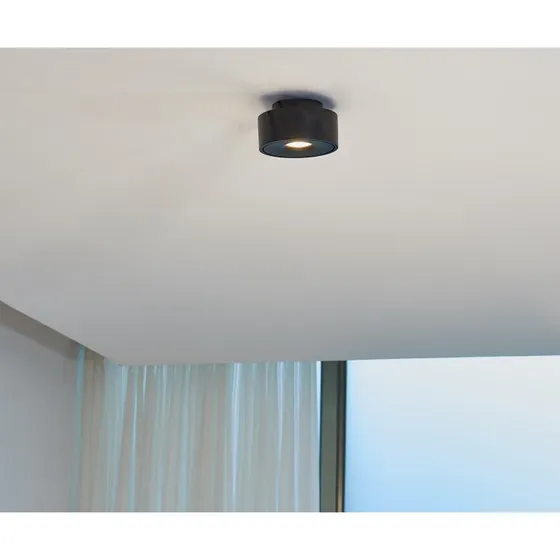 Arcchio Rotari LED Plafondlamp 11,8W Zwart - Zwenkbaar & Dimbaar