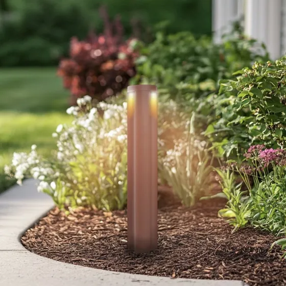 Lucande Raiku LED tuinpadverlichting - Roest - Aluminium - 65 cm