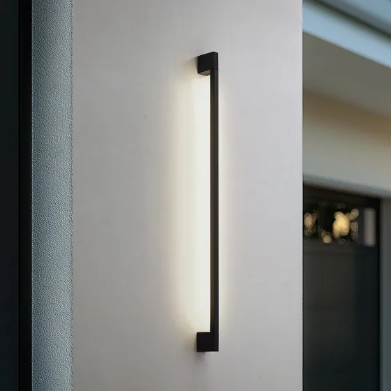Lindby Neano LED Wandlamp Buiten - Zwart - 120 cm