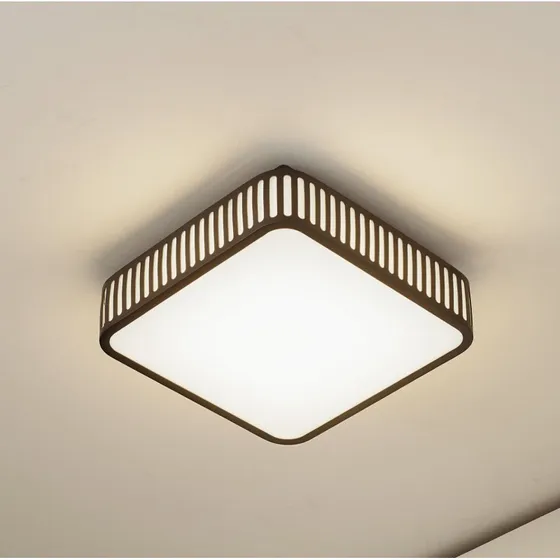 Lindby LED buiten plafondlamp Lurinda, 26 cm, zwart