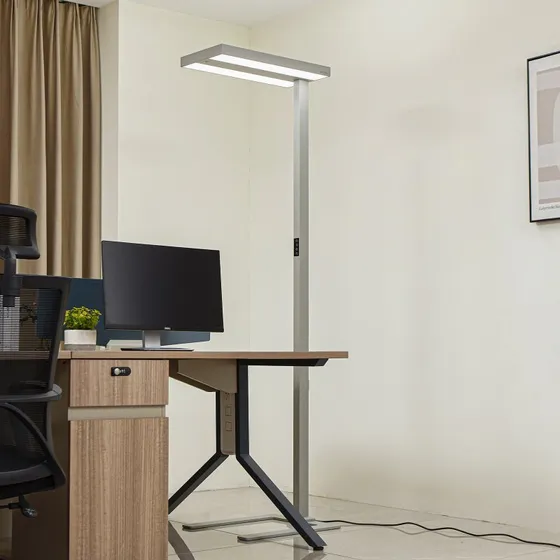 Arcchio Logan Ultra HCL LED vloerlamp, zilver, dimbaar