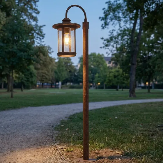 Lindby Zayn Tuinlamp H109 - Roest - Aluminium - 109 cm