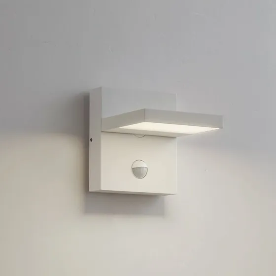 Lucande Silvan LED Buitenwandlamp met Bewegingssensor - Wit