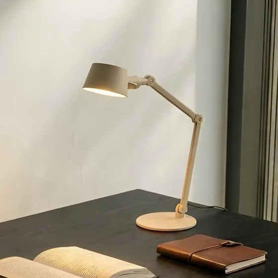 Lucande Silka Tafellamp - Beige - 93 cm - Verstelbaar - E27