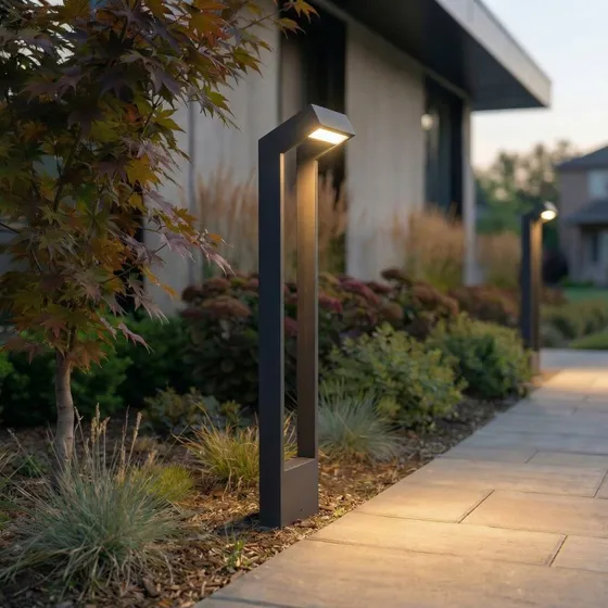 Arcchio Kovato LED Tuinpadverlichting - 95 cm - Donkergrijs