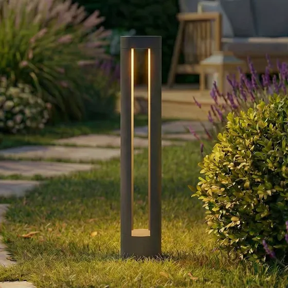 Lindby LED tuinpadverlichting Soriq - Antraciet - 75 cm - IP54