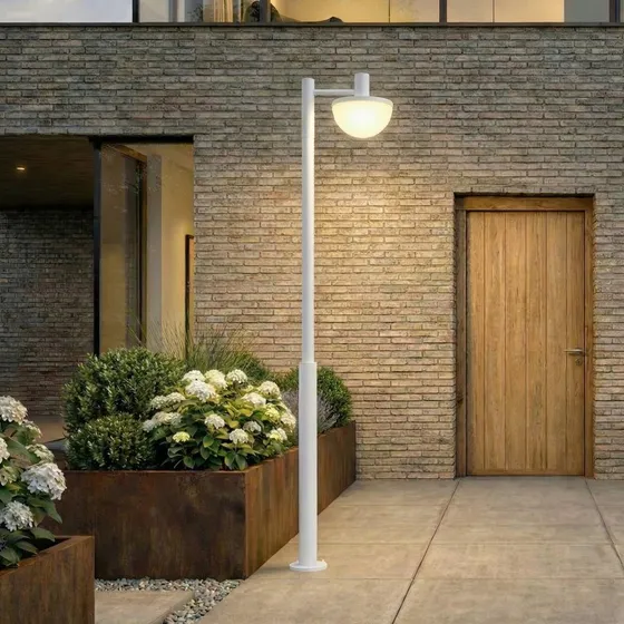 Lucande LED buitenlamp Toras, lichtgrijs, CCT-dimbaar