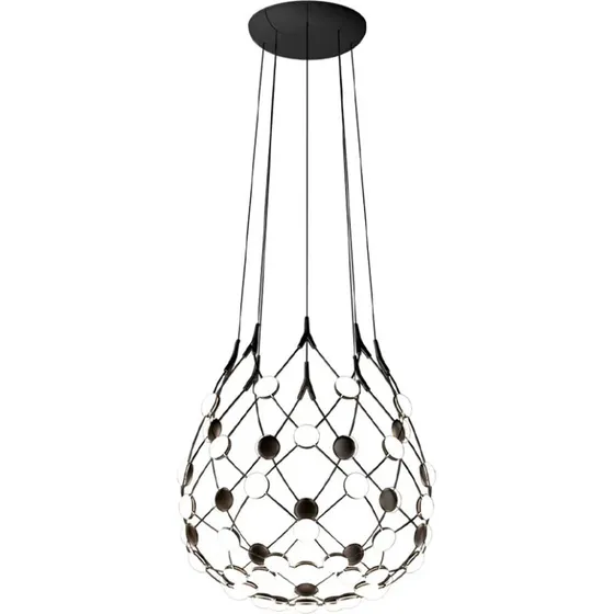 Luceplan Mesh hanglamp zwart 55 cm