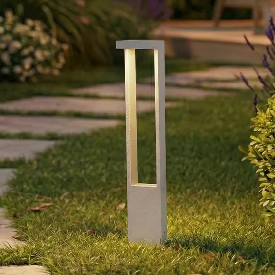 Lindby LED tuinpadverlichting Lonete, wit, 65 cm, IP65