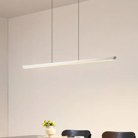 Lucande Solvar LED hanglamp - Zilver - 117 cm - CCT & Dimbaar