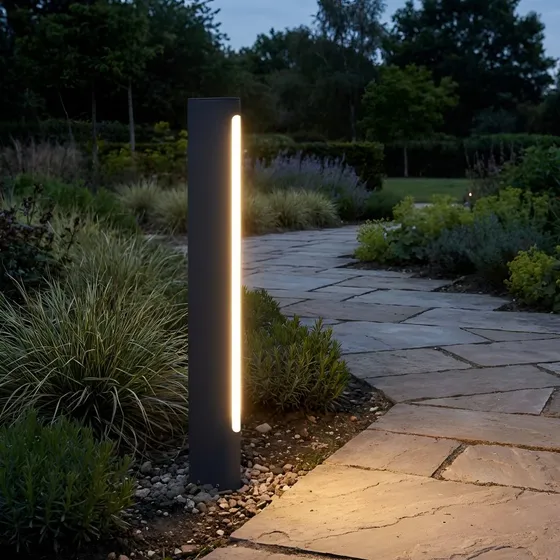 Lucande Celiora LED Tuinpadverlichting - Antraciet - 80 cm - 3000K