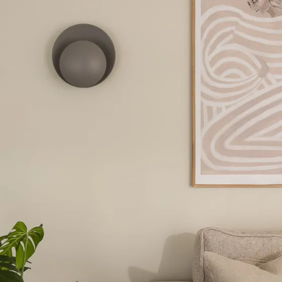 Globen Lighting wandlamp ORBIT, grijs, metaal, Ø 30 cm