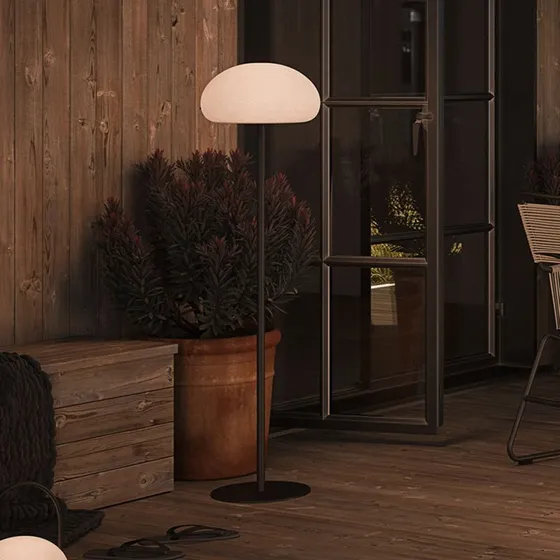 Nordlux Sponge LED Terraslamp - Zwart/Wit - Oplaadbaar - IP65