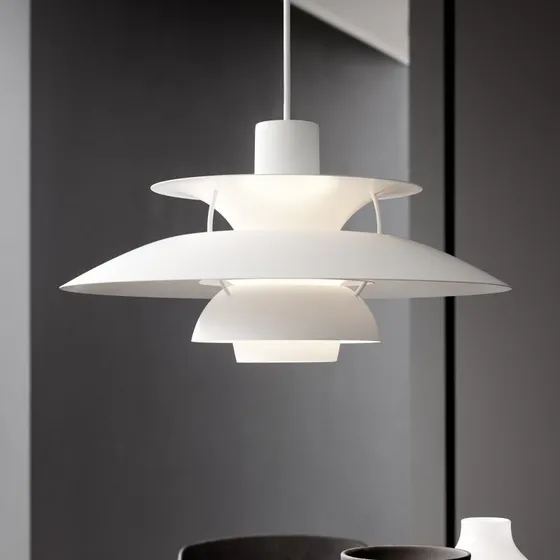 Louis Poulsen PH 5 500 Hanglamp - Wit/Opaal - Design