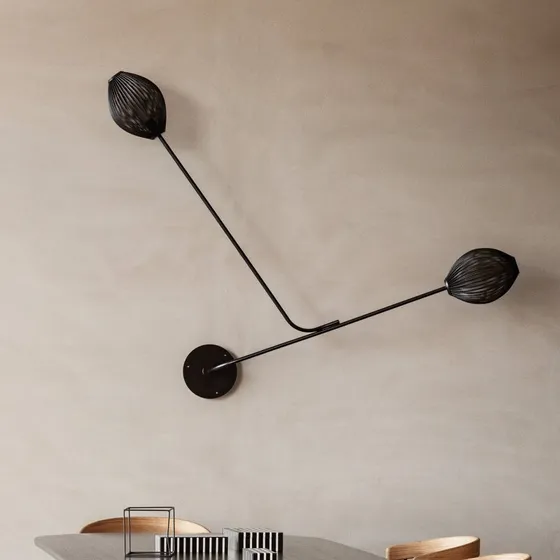 GUBI Satellite Wandlamp Soft Black