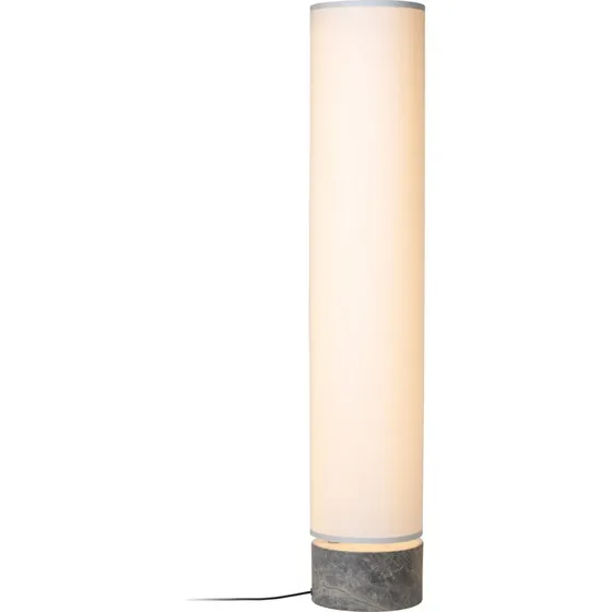 Gubi Unbound LED vloerlamp - 120 cm - Wit & Marmer