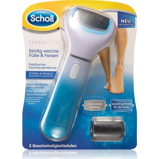 Scholl Velvet Smooth Elektrische Voetvijl met Roterende Kop