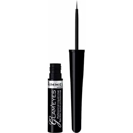 Rimmel London Glam'Eyes Liquid Eyeliner 001 Black Glamour