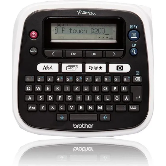 Brother PT-D200BW Zwart Etiketmachine