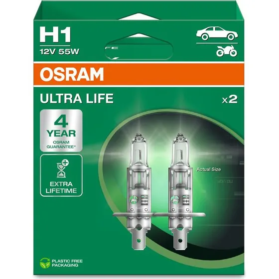 Osram Ultra Life H1 12V/55W – Set van 2
