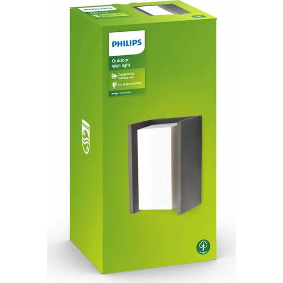 Philips myGarden Bridge wandlamp E27 antraciet
