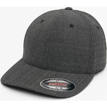 Fine Melange Zwart Cap 6 Panelen