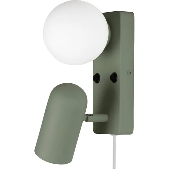 Globen Lighting Doppio Wandlamp - Groen - Glas & Metaal