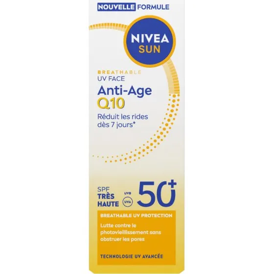 Nivea Sun Breathable UV Face Anti-Age Q10 SPF50+ 40ml