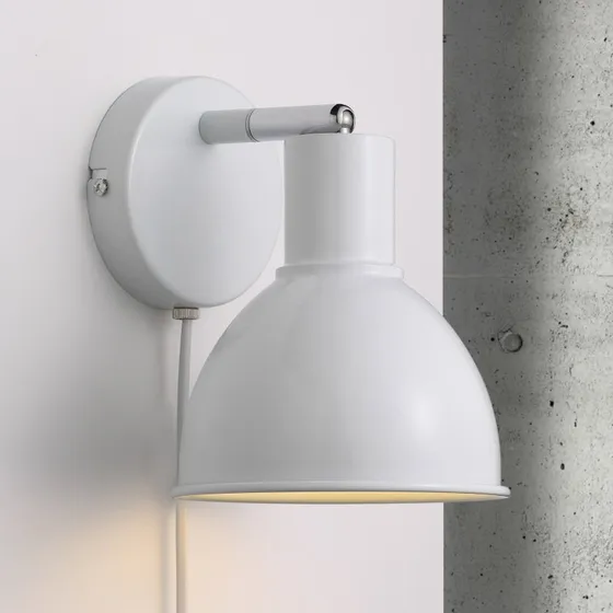 Nordlux Pop LED Wandlamp - Wit - E27 - Dimbaar