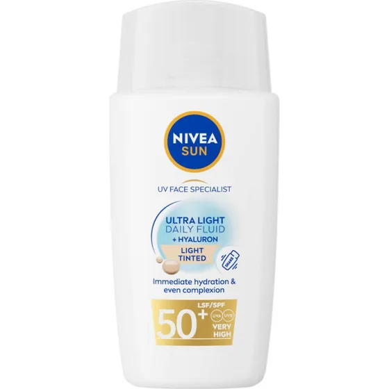 Nivea Sun Face Daily Fluid SPF50 Tint Light 40ml