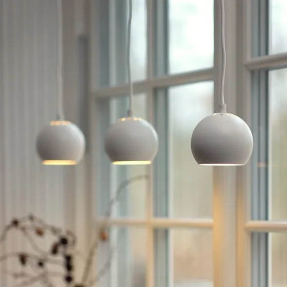 FRANDSEN Hanglamp Ball - Wit Mat - Ø 12 cm
