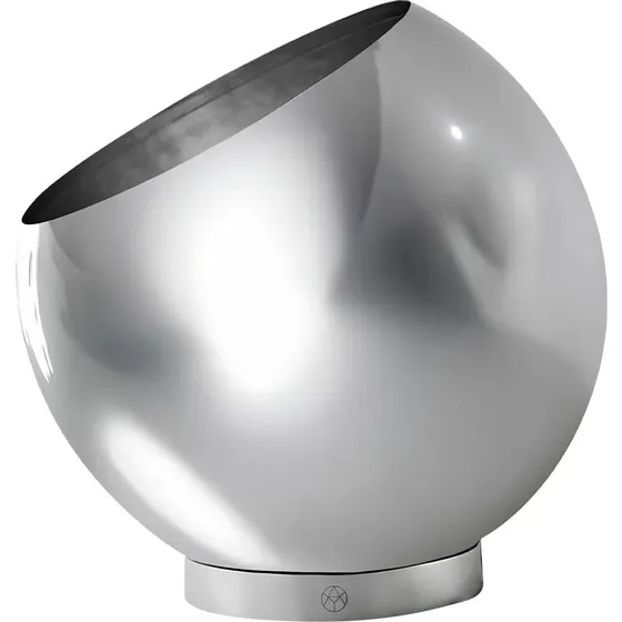 AYTM bloempot Globe, Ø 17 cm, Zilver, Roestvrij staal