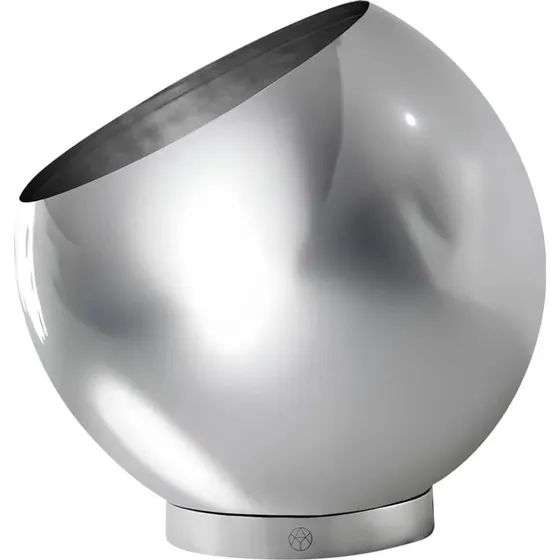 AYTM bloempot Globe, Ø 21 cm, Zilver, Roestvrij staal