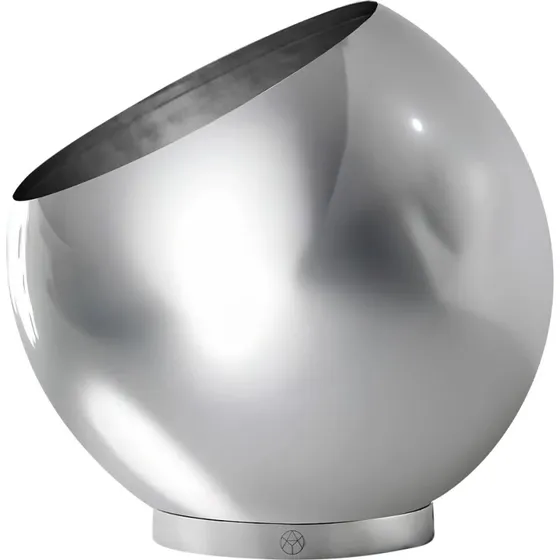 AYTM bloempot Globe, Ø 43 cm, Zilver, Roestvrij staal