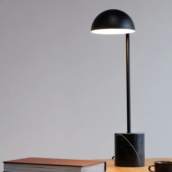 Dyberg Larsen Marble Tafellamp - Zwart Marmer