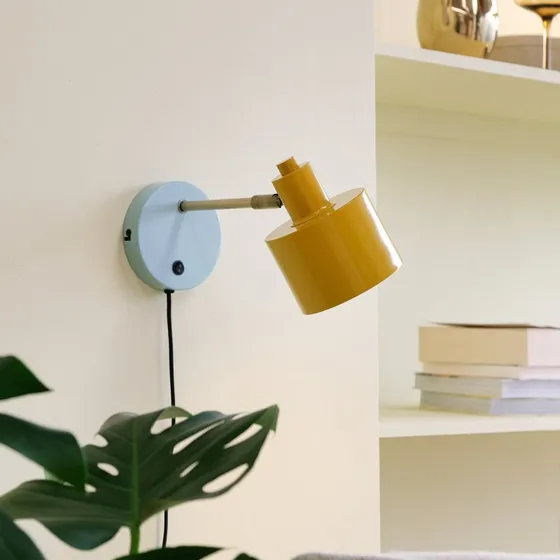 Dyberg Larsen Ocean Wandlamp - Curry/Messing/Turquoise