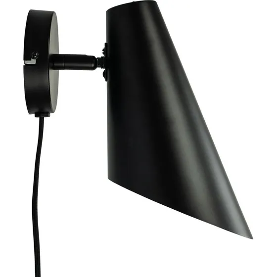 Dyberg Larsen Cale Wandlamp - Mat Zwart - 24,5 cm