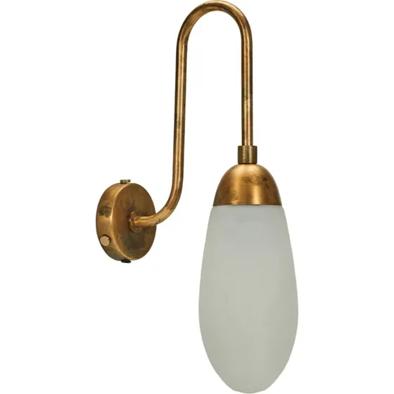 House Doctor Drop Wandlamp - Antiek Messing