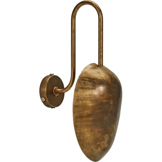 House Doctor Swan Wandlamp - Antiek Messing