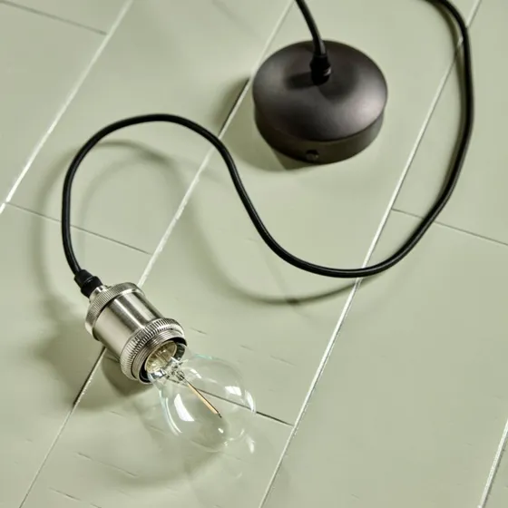 House Doctor HDFly Hanglamp - Zilver/Zwart - E27