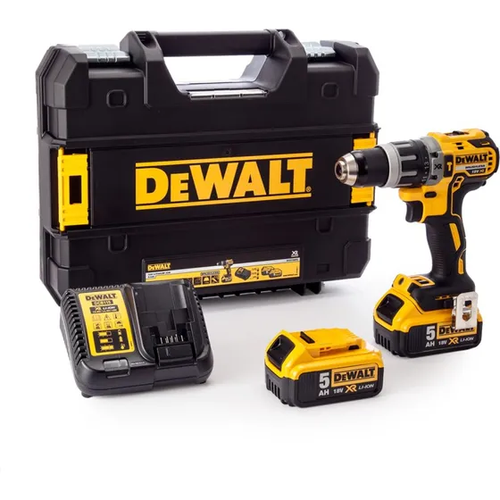 DeWALT DCD796P2-QW 18V XR Brushless Schroefboormachine (2x5,0Ah in TSTAK-koffer)