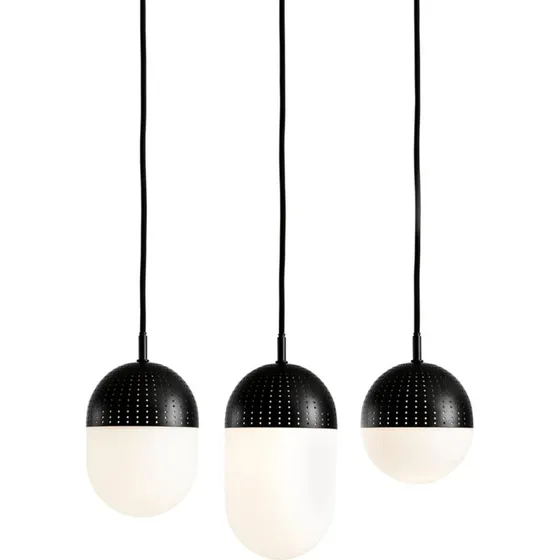 Woud Dot hanglamp S Sort/Opal - Matzwart