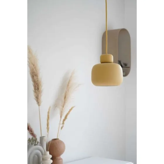 Woud Stone Hanglamp Small - Mosterdgeel
