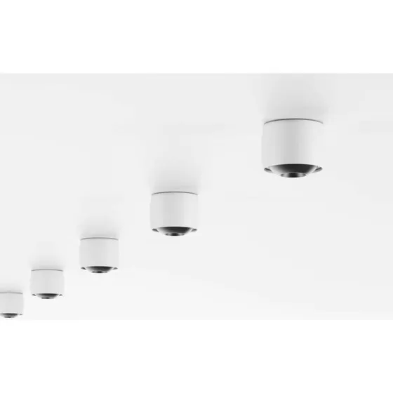 LOOM DESIGN LED plafondlamp Air, wit, aluminium, Ø 10 cm