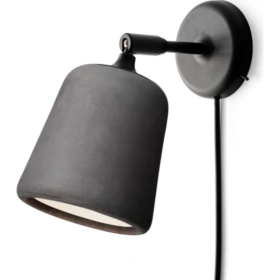 New Works Material Wandlamp Dark Grey Concrete