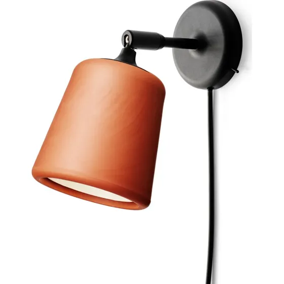 New Works Materiaal Wandlamp Terracotta