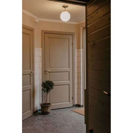 Globen Lighting Alley Plafondlamp IP44 - Chroom/Wit